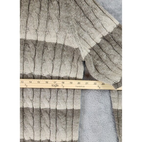 Joseph Abboud Sweater Mens Large Brown Wool Blend Casual Dad Made In Italy - Picture 4 of 11